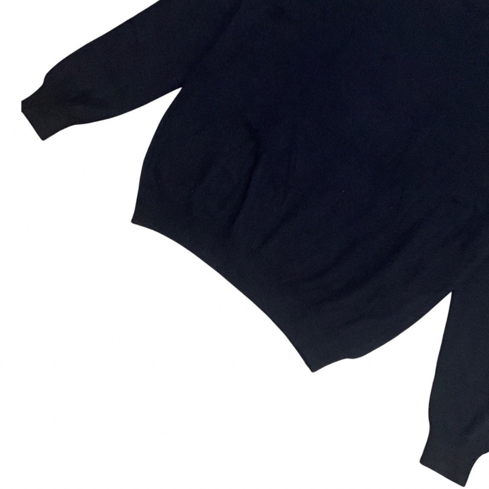 J.Crew Italian Cashmere V-Neck Sweater‎ Navy Blue Preppy Luxury Classic Men's XL - Picture 7 of 10